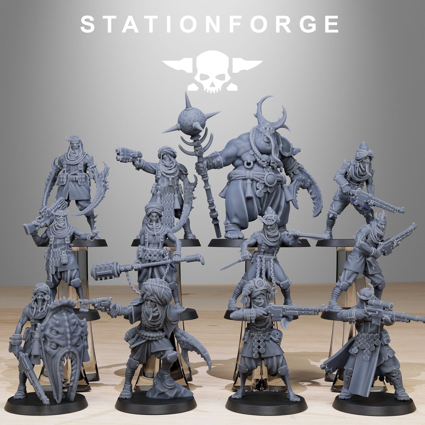 Corrupted Guard Lechers | Stationforge | Tabletop Wargaming Miniature Grim Dark Sci-Fi Proxy