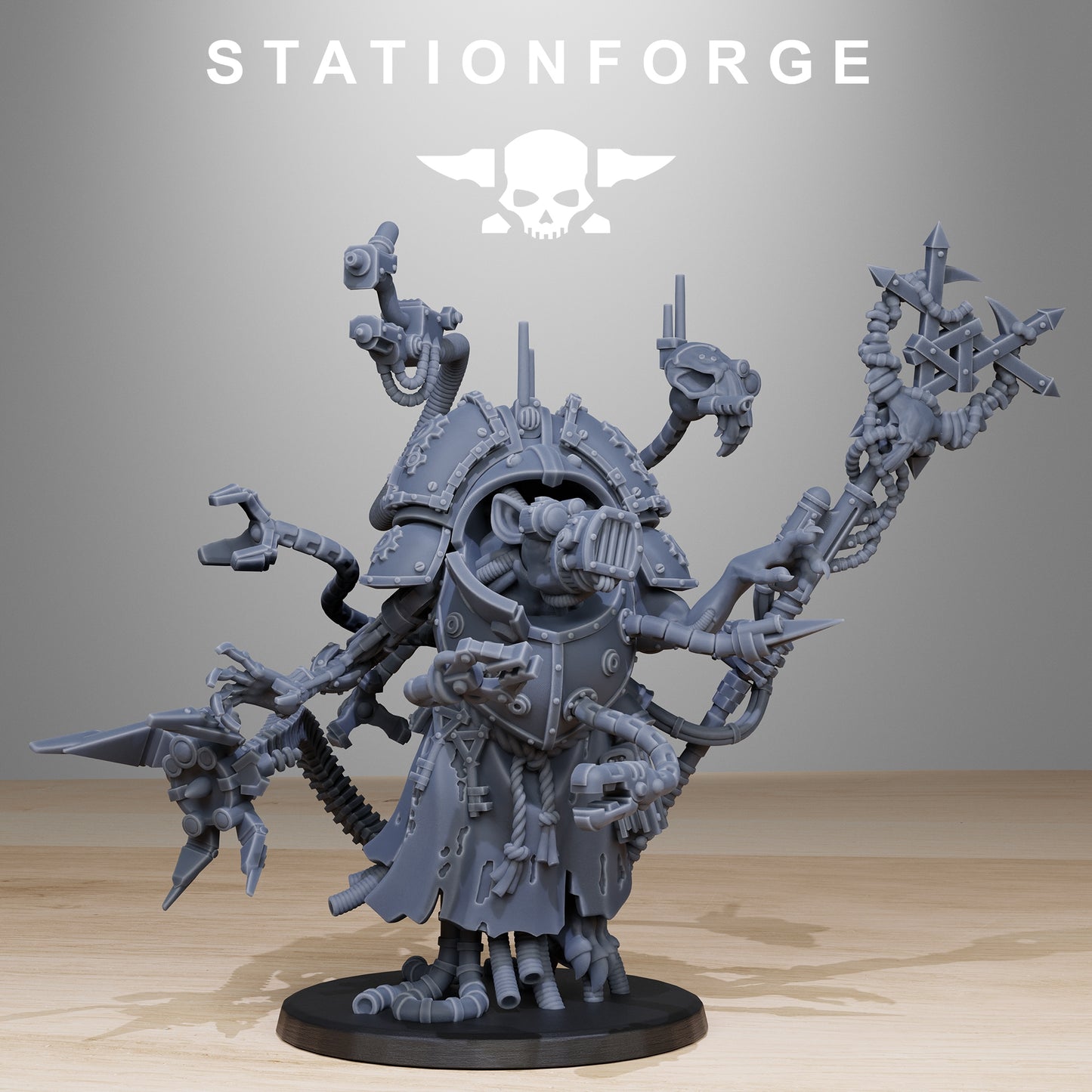 Raticus Priest | Stationforge | Tabletop Wargaming Miniature Grim Dark Sci-Fi Proxy