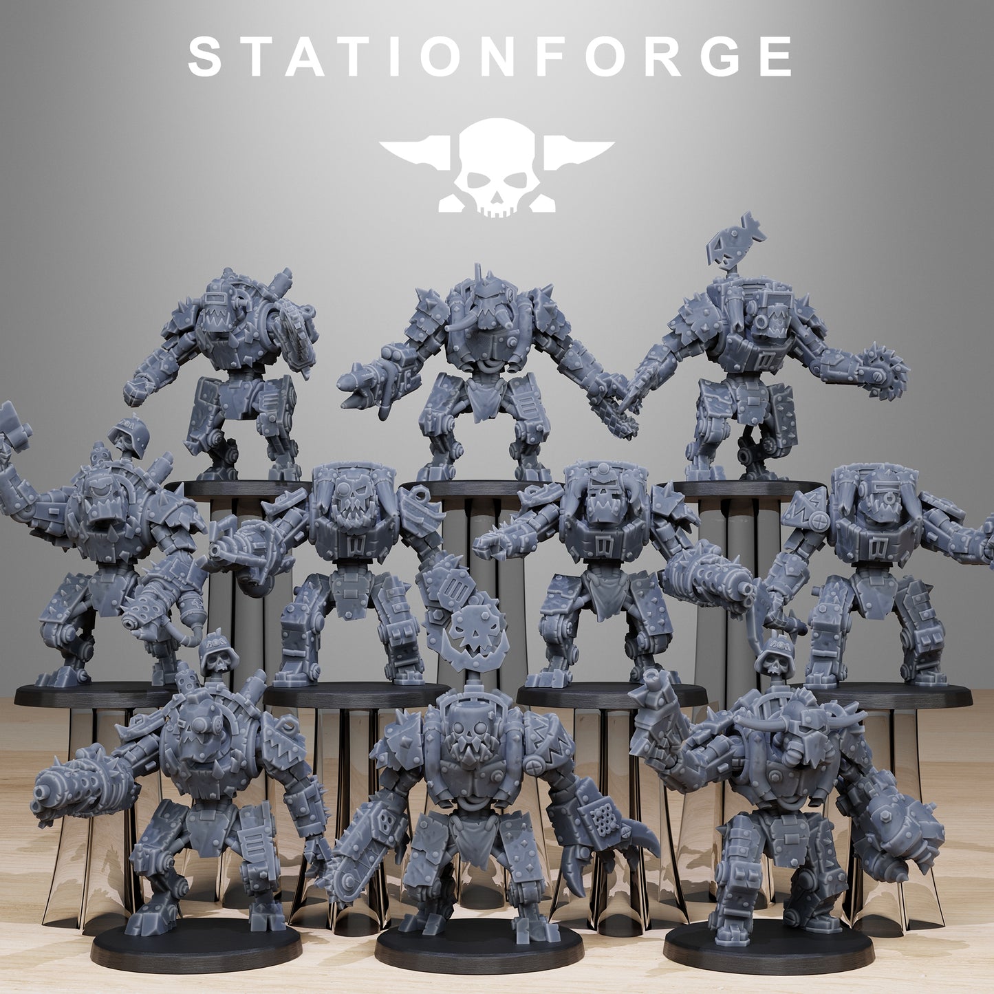 Orkaz Bots Infantry | Stationforge | Tabletop Wargaming Miniature Grim Dark Sci-Fi Proxy