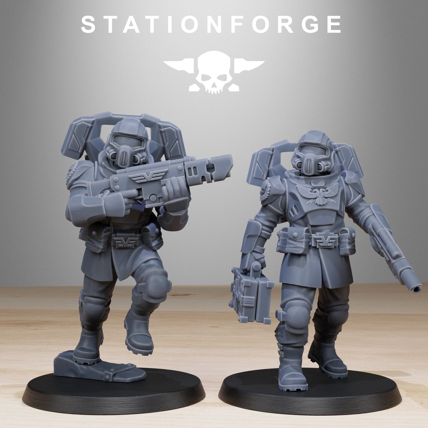 Vaskar Jump Squad | Stationforge | Tabletop Wargaming Miniature Grim Dark Sci-Fi Proxy