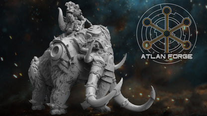 Cybernetic War Mammoth  - Atlan Forge - Tabletop Wargaming Miniature Sci-Fi/Chaos/Daemon/Proxy/Modular