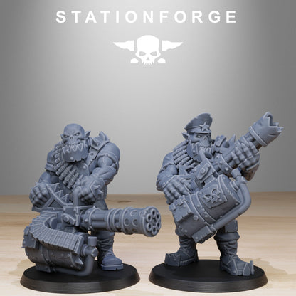 Orkaz Team Fighters | Stationforge | Tabletop Wargaming Miniature Grim Dark Sci-Fi Proxy