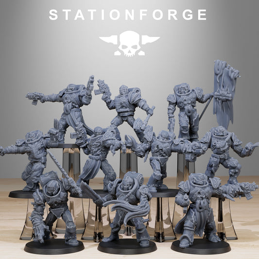 Corrupted Socratis Infantry | Stationforge | Tabletop Wargaming Miniature Grim Dark Sci-Fi Proxy