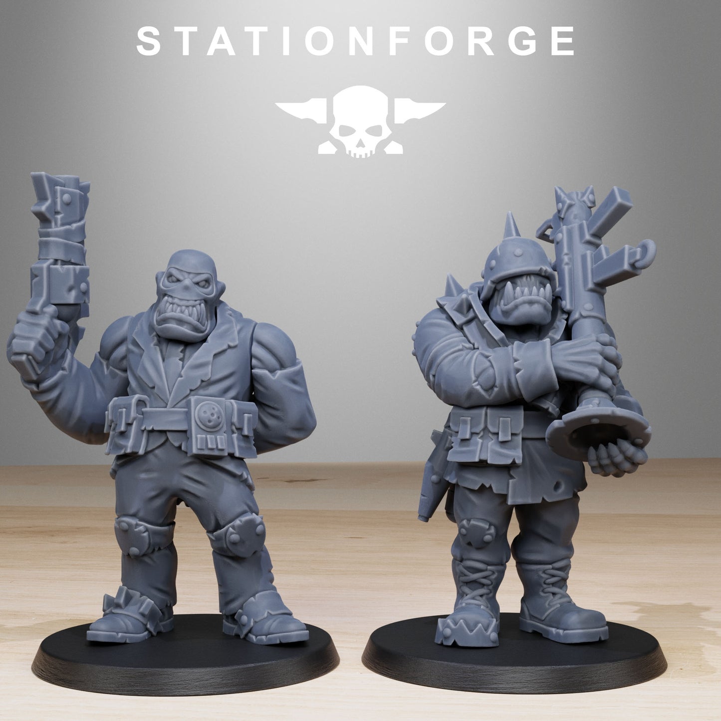 Orkaz Team Fighters | Stationforge | Tabletop Wargaming Miniature Grim Dark Sci-Fi Proxy