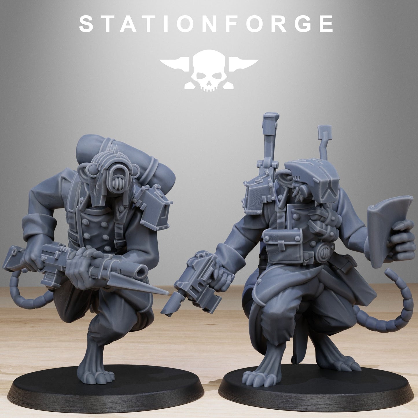 GrimGuard Raticus | Stationforge | Tabletop Wargaming Miniature Grim Dark Sci-Fi Proxy