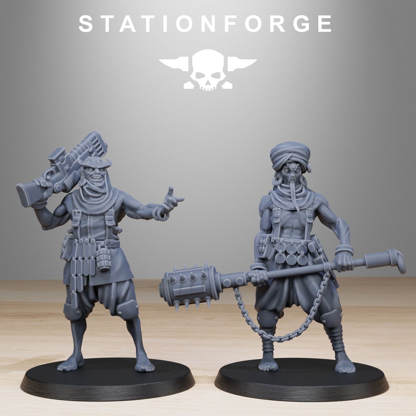 Corrupted Guard Lechers | Stationforge | Tabletop Wargaming Miniature Grim Dark Sci-Fi Proxy