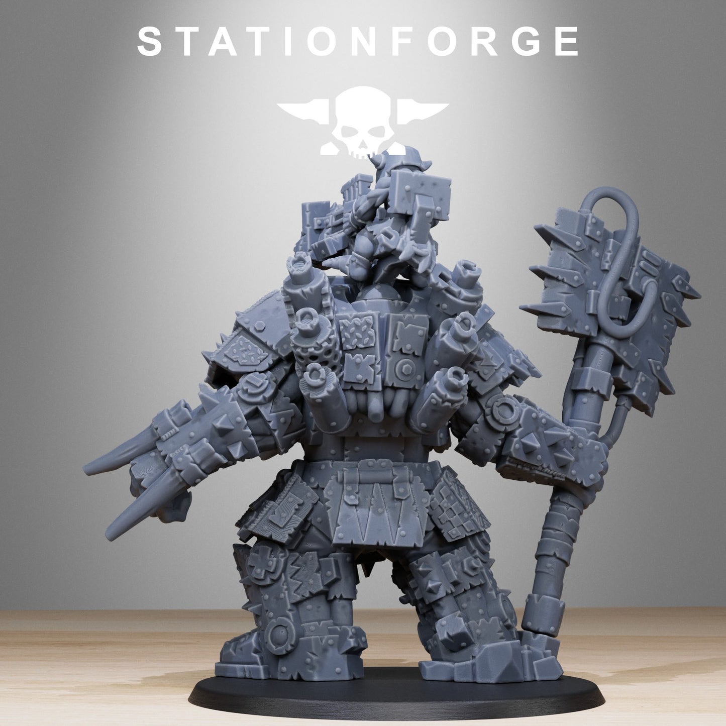 Orkaz Commander | Stationforge | Tabletop Wargaming Miniature Grim Dark Sci-Fi Proxy