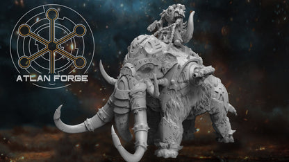 Cybernetic War Mammoth  - Atlan Forge - Tabletop Wargaming Miniature Sci-Fi/Chaos/Daemon/Proxy/Modular