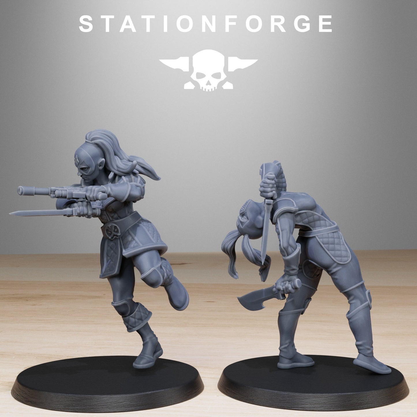 GrimCorp Jesters | Stationforge | Tabletop Wargaming Miniature Grim Dark Sci-Fi Proxy