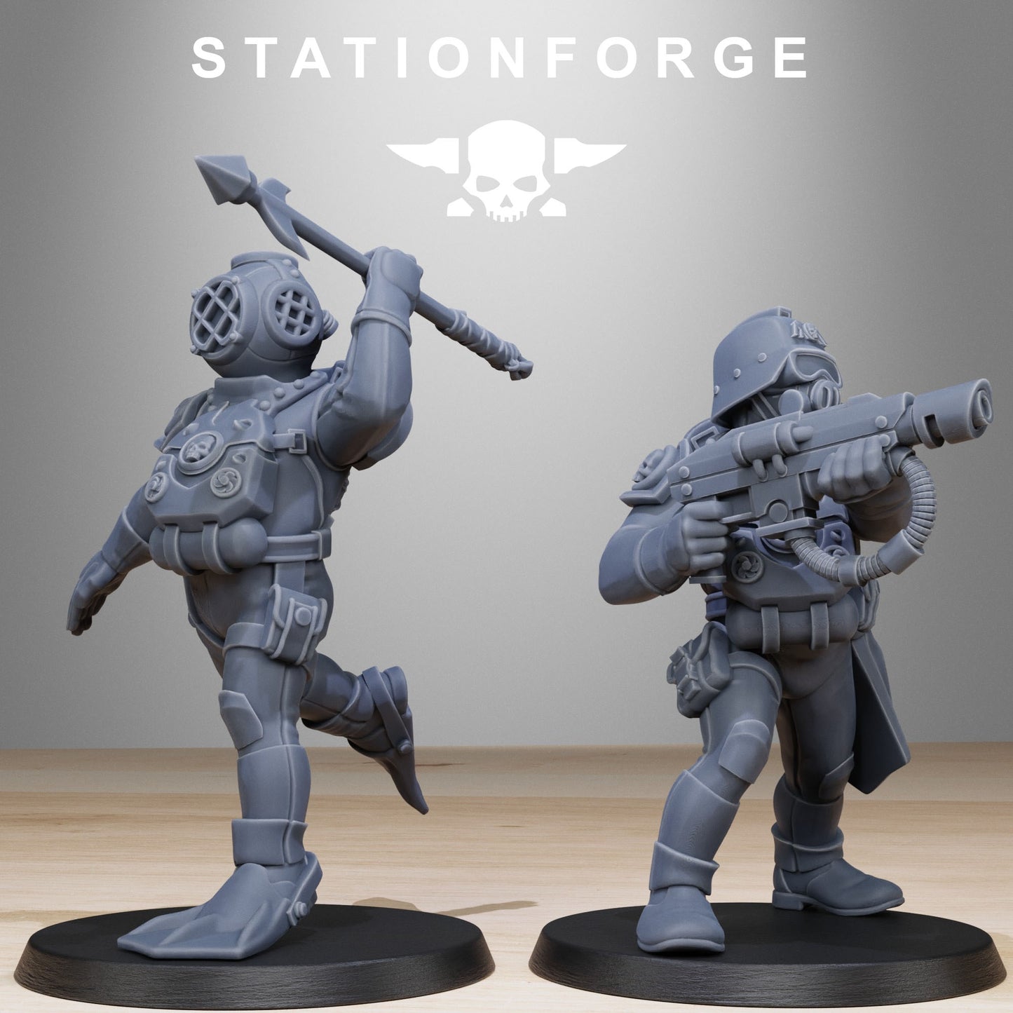 GrimGuard Divers | Stationforge | Tabletop Wargaming Miniature Grim Dark Sci-Fi Proxy