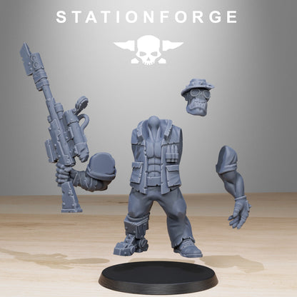 Orkaz Team Fighters | Stationforge | Tabletop Wargaming Miniature Grim Dark Sci-Fi Proxy