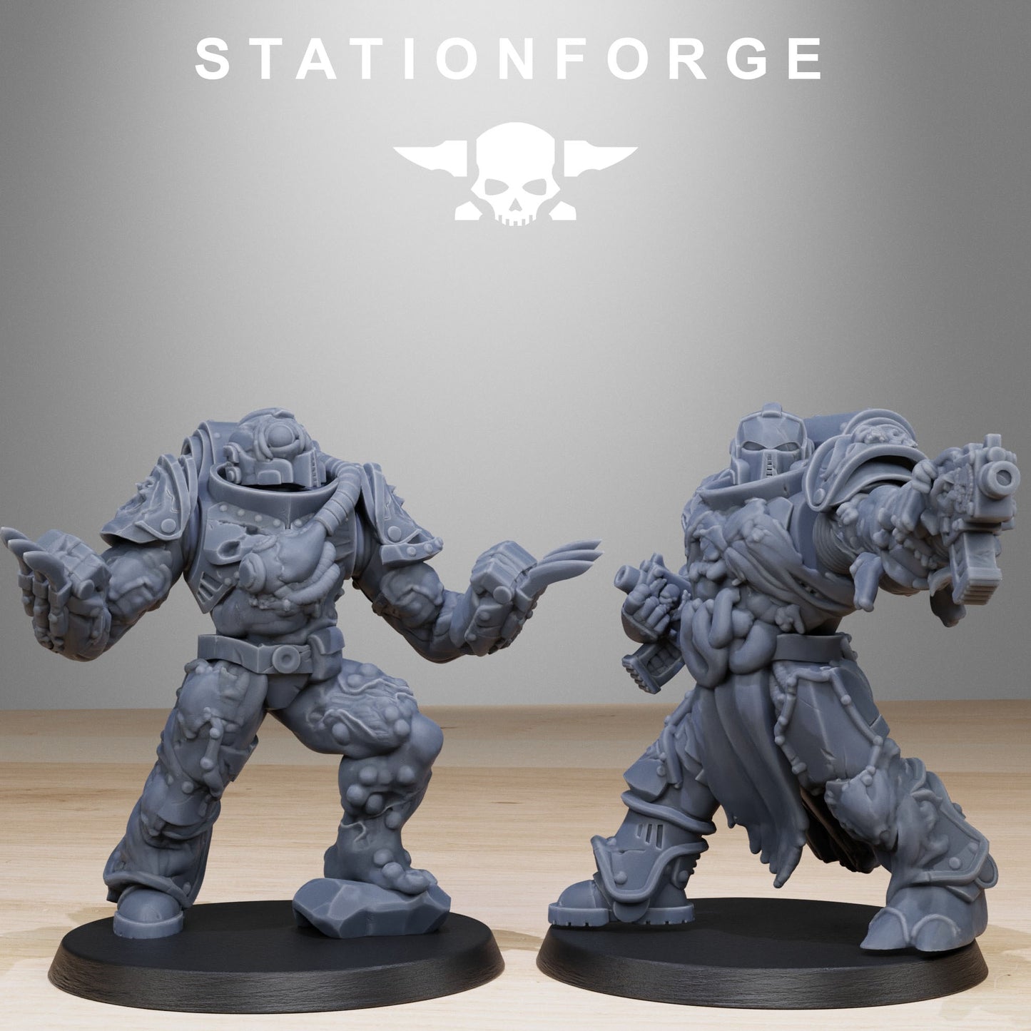 Corrupted Socratis Infantry | Stationforge | Tabletop Wargaming Miniature Grim Dark Sci-Fi Proxy