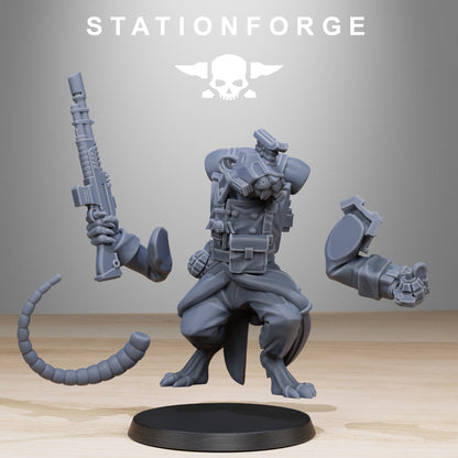 GrimGuard Raticus | Stationforge | Tabletop Wargaming Miniature Grim Dark Sci-Fi Proxy