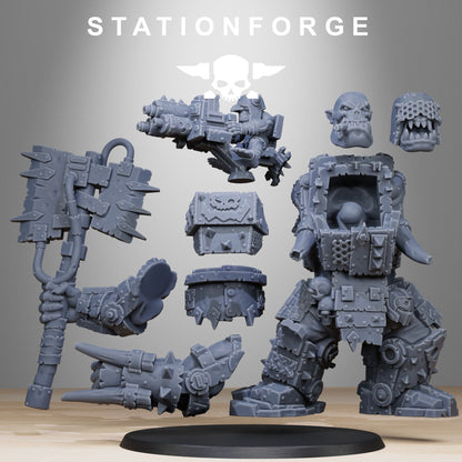 Orkaz Commander | Stationforge | Tabletop Wargaming Miniature Grim Dark Sci-Fi Proxy