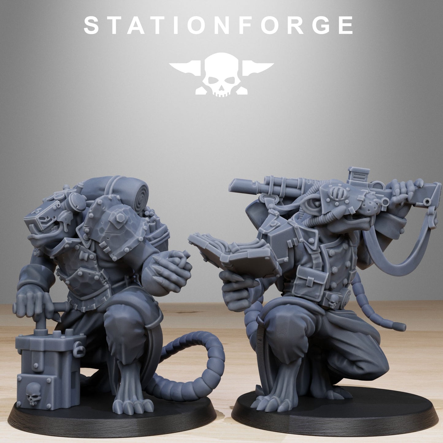 GrimGuard Raticus | Stationforge | Tabletop Wargaming Miniature Grim Dark Sci-Fi Proxy