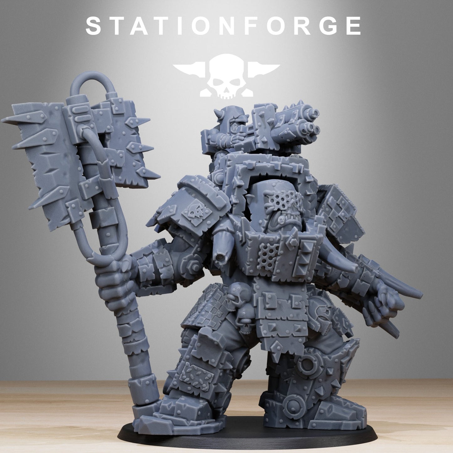 Orkaz Commander | Stationforge | Tabletop Wargaming Miniature Grim Dark Sci-Fi Proxy