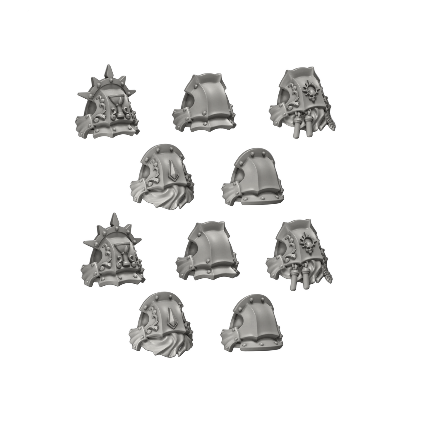 Crimson Lords Ornate Shoulder Pads