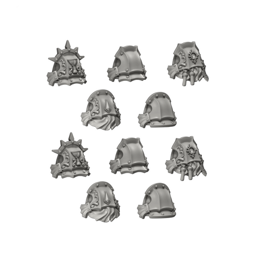 Crimson Lords Ornate Shoulder Pads