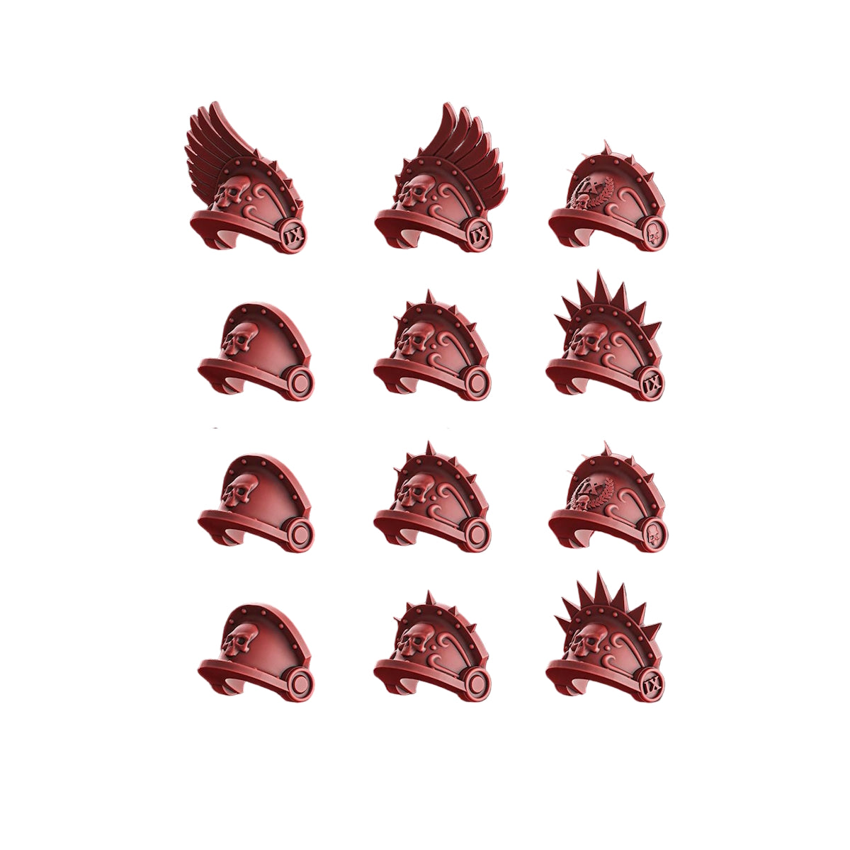 Crimson Wings Shoulder Pads