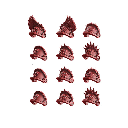 Crimson Wings Shoulder Pads