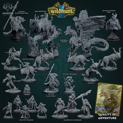 Bacharrid | Wild Hunt II | by Mammoth Factory | Dungeons and Dragons | Tabletop Games | Wargaming | Resin Miniature