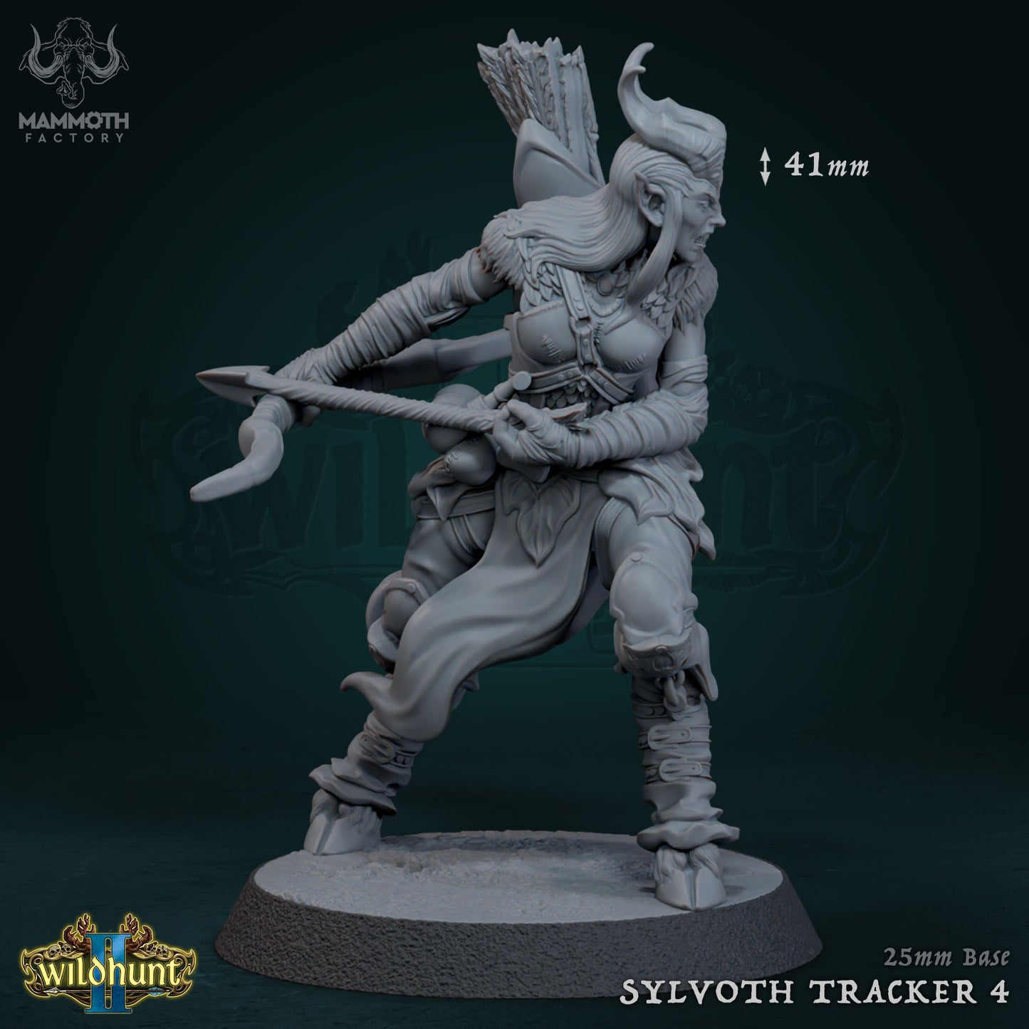 Sylvoth Trackers Warband | Wild Hunt II | by Mammoth Factory | Dungeons and Dragons | Tabletop Games | Wargaming | Resin Miniature