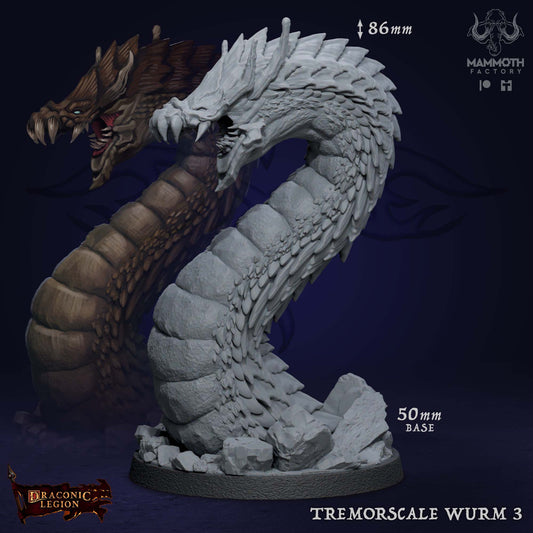 Tremorscale Wurms Warband | Draconic Legion | by Mammoth Factory | Dungeons and Dragons | Tabletop Games | Wargaming | Resin Miniature