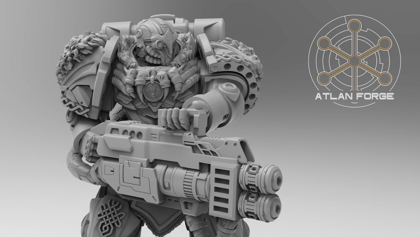 Asgardian Heavy Aegis - Atlan Forge - Tabletop Wargaming Miniature Sci-Fi Proxy Modular