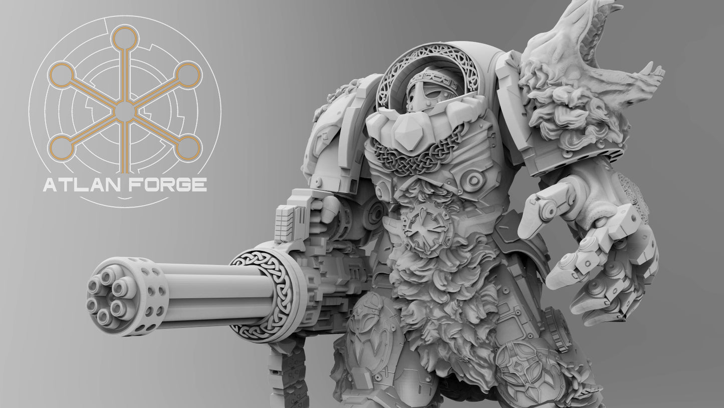 Asgardian Einherjar - Atlan Forge - Tabletop Wargaming Miniature Sci-Fi Proxy Modular