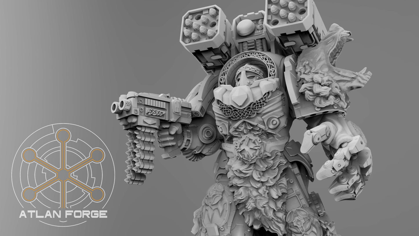 Asgardian Einherjar - Atlan Forge - Tabletop Wargaming Miniature Sci-Fi Proxy Modular