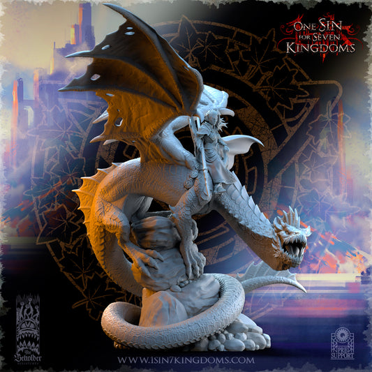 Princess Ynariel on Dragon | Silvermoor Elves