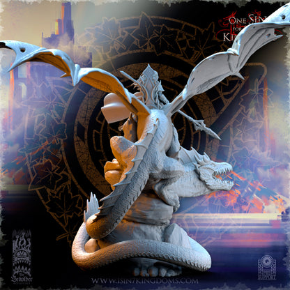 Princess Ynariel on Dragon | Silvermoor Elves